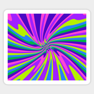 Liquid  Retro Abstract Sticker